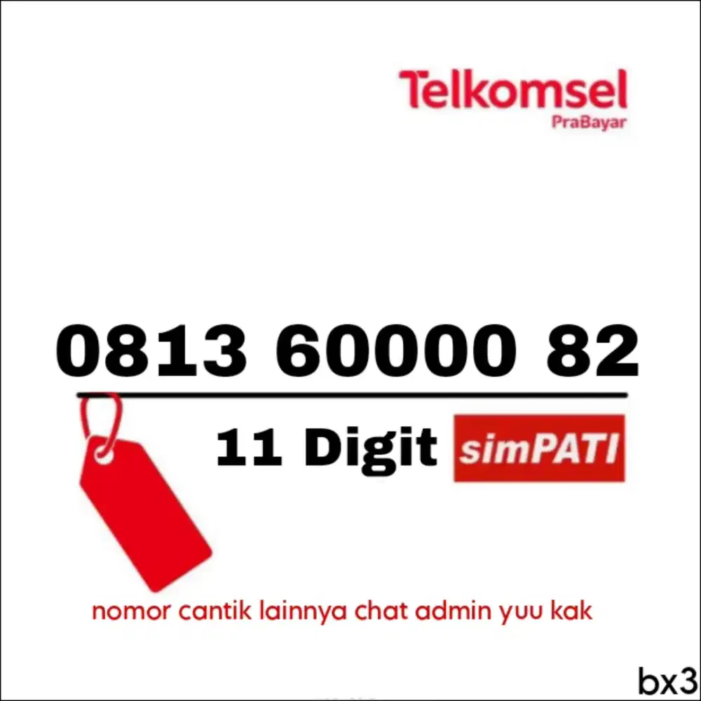 Nomor cantik simpati 11 digit telkomsel