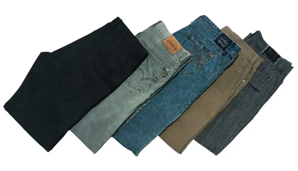 Edwin, Levi Strauss, Hugo Boss, GAP, Pierre Cardin (Tidak Jual Satuan)