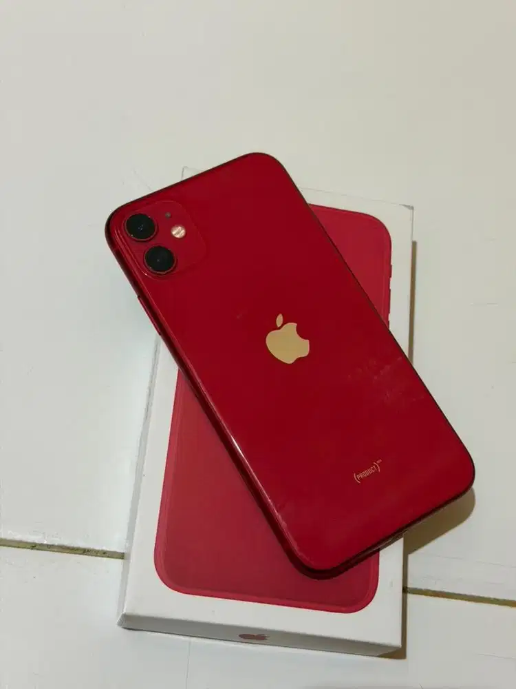 iphone 11 red 64gb beacukai fullset