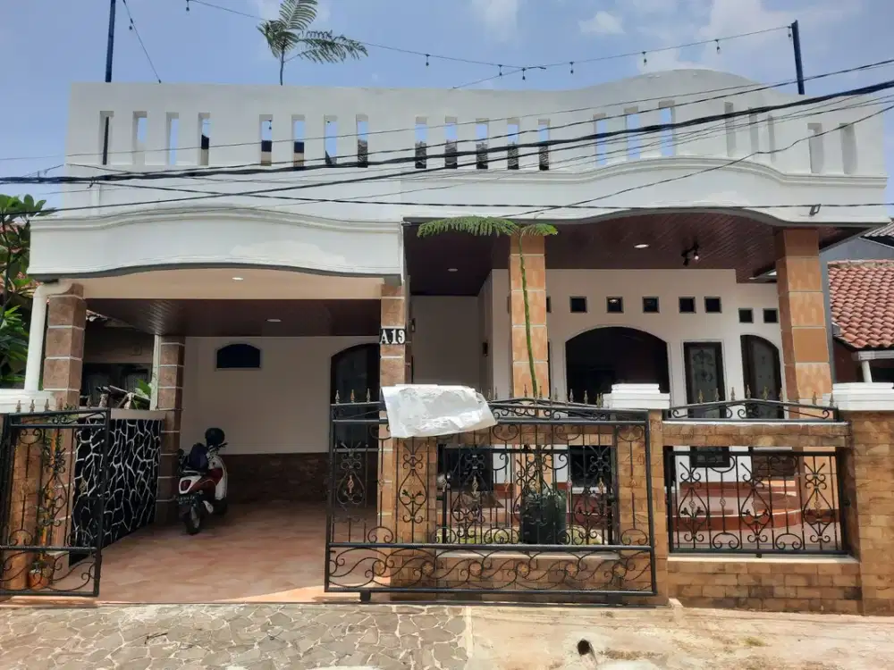 TANAH LUAS 5 Menit PINTU TOL SAWANGAN JUAL RUMAH DALAM KOMPLEK