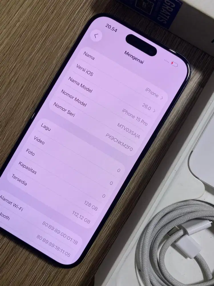 Iphone 15 pro 128gb ibox