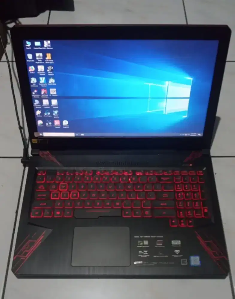 Asus tuf i7-8750h gtx1050ti ram16gb ssd128+1tb.