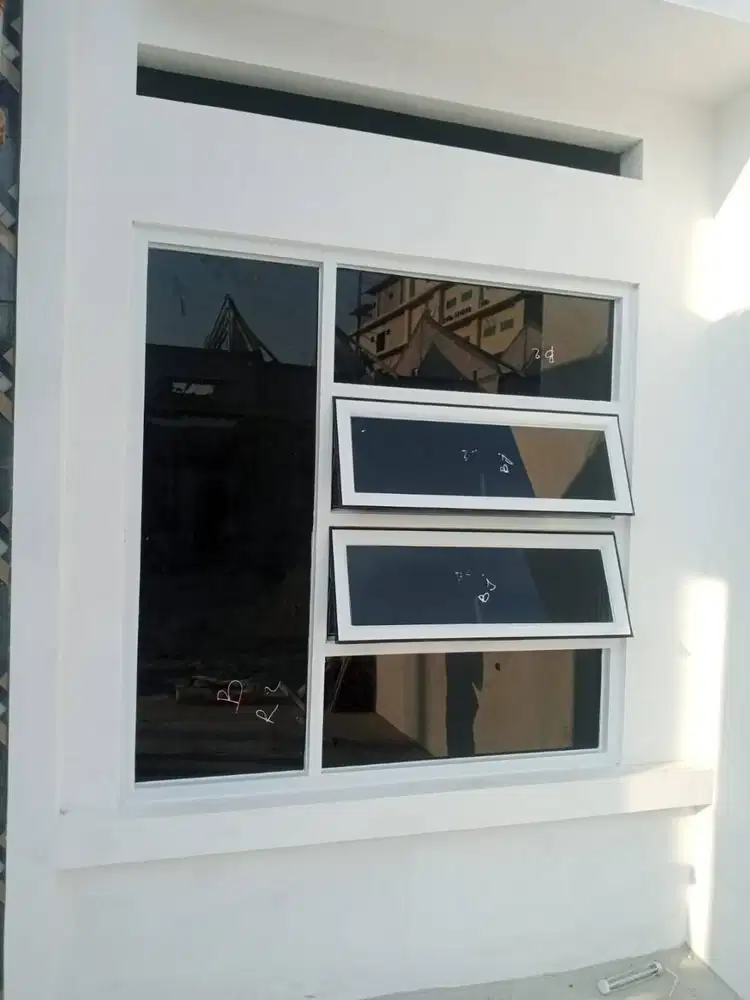 Pasang Kusen Alumunium - Aluminium + Pintu + Plafon - Partisi - Gypsum