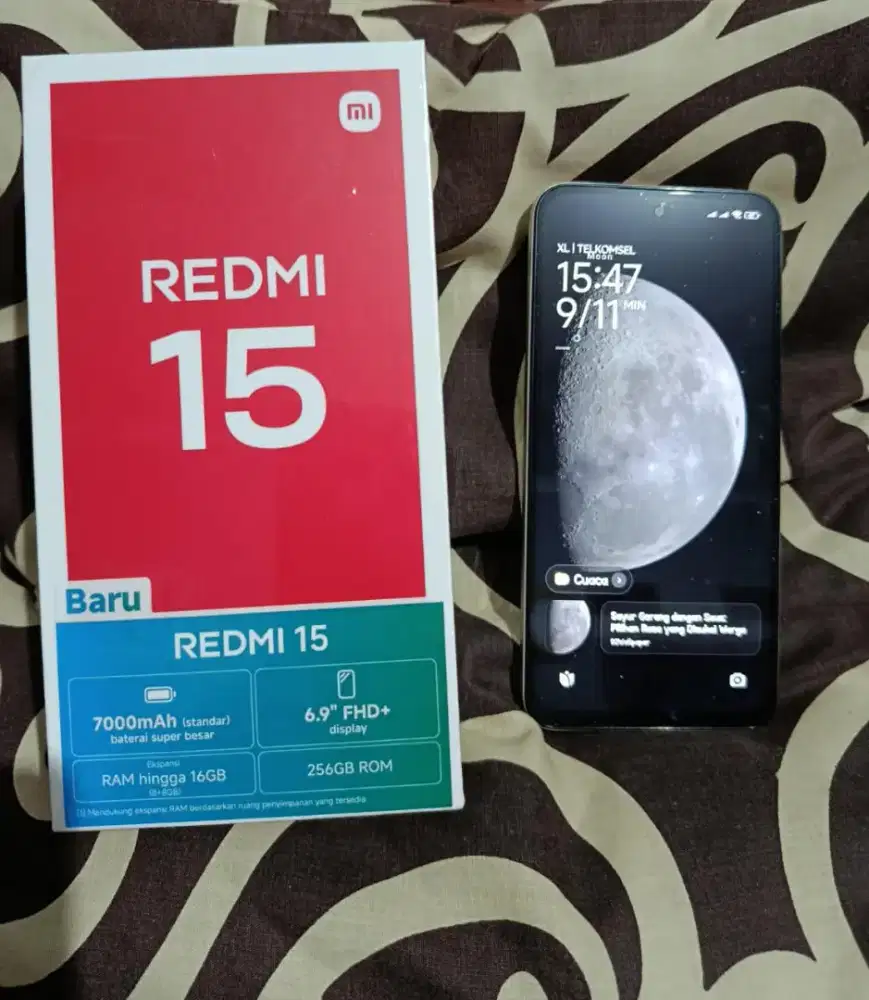 Xiaomi redmi 15 8+4/256 resmi like new