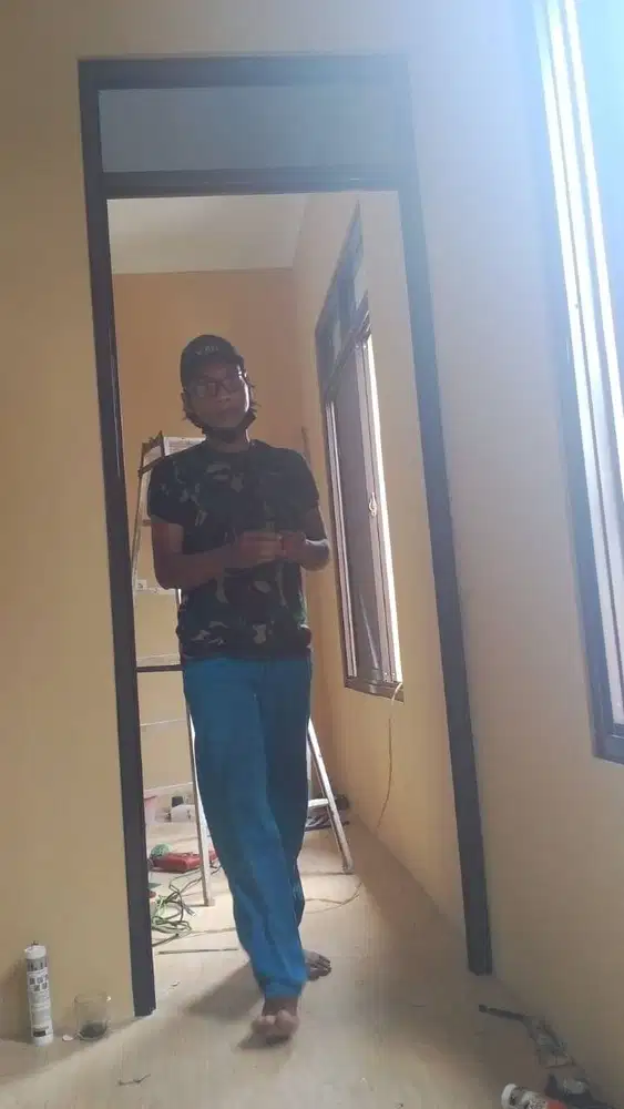 Partisi - Sekat - Plafon Gypsum PVC + Kusen Aluminium - Alumunium -WPC