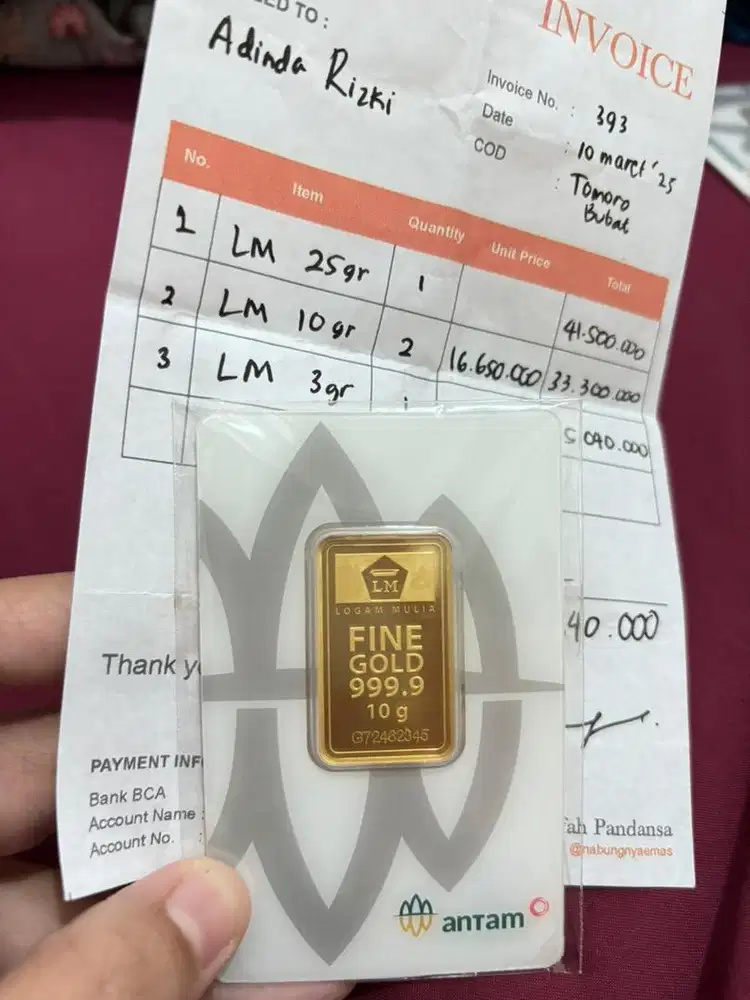 Emas antam 10 gr