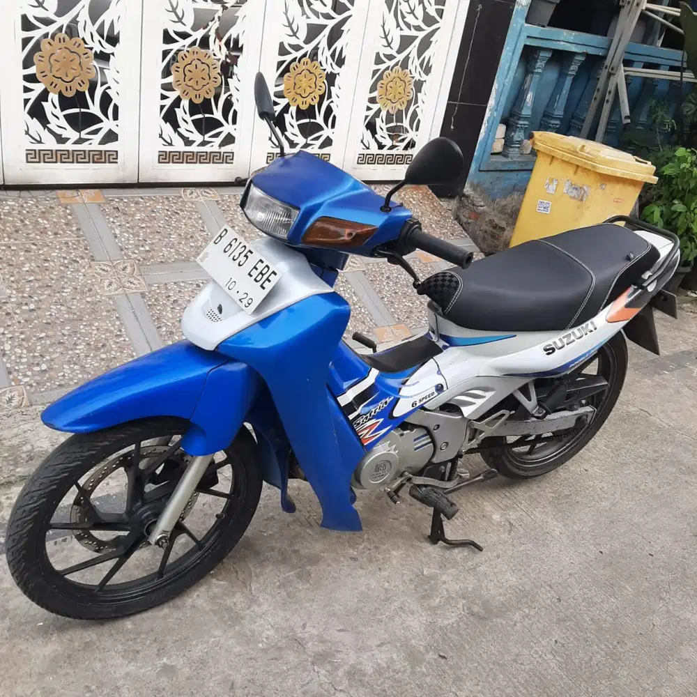 Suzuki Satria RU 2001 ss lengkap mesin bagus garing, plat B Depok