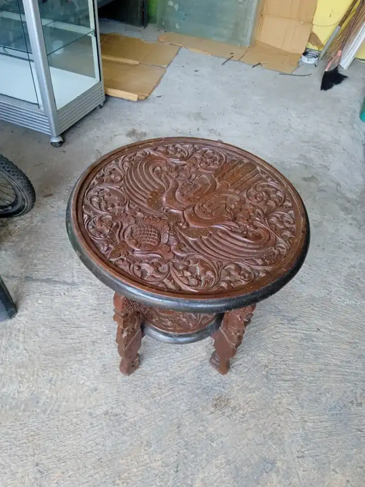 Meja kayu jati bekas