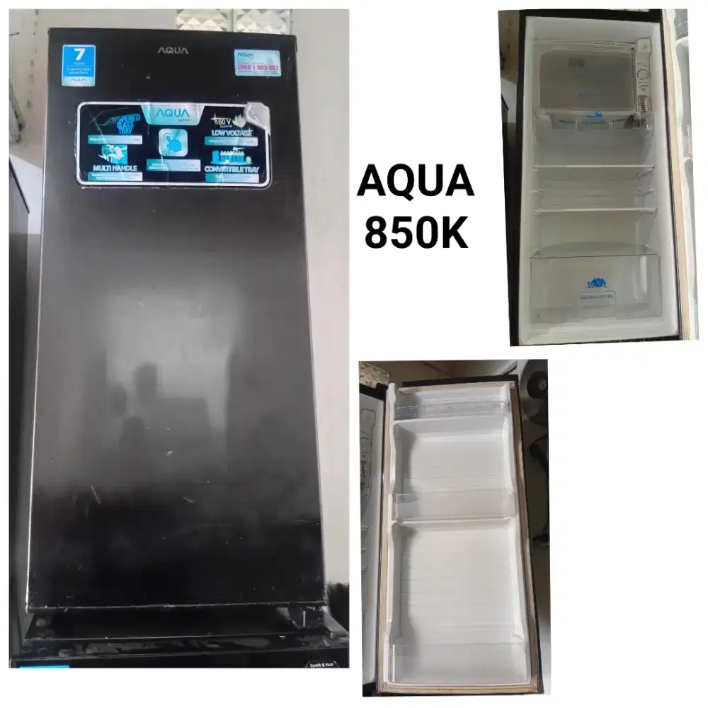 Kulkas AQUA bekas bergaransi