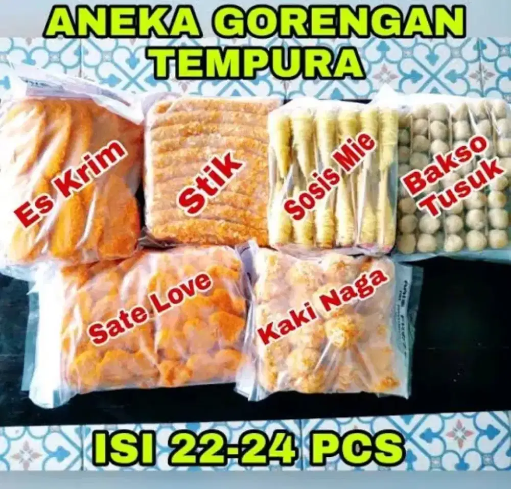 Aneka tempura ready macam macam