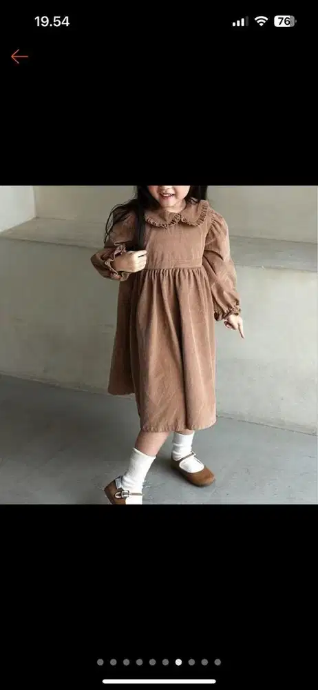 Dress anak 3th warna coklat