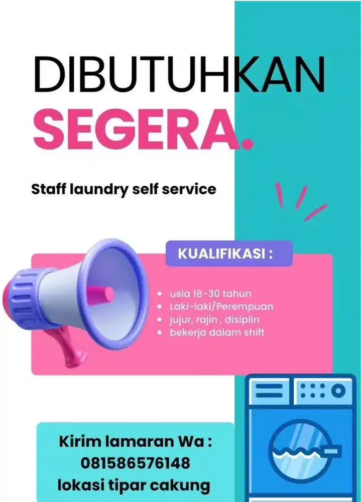 LOWONGAN STAFF KARYAWAN LAUNDRY