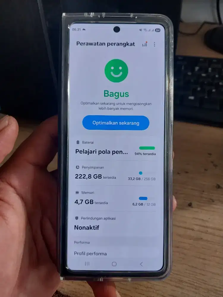 Samsung z fold 5 12/256 fulset smpe nota