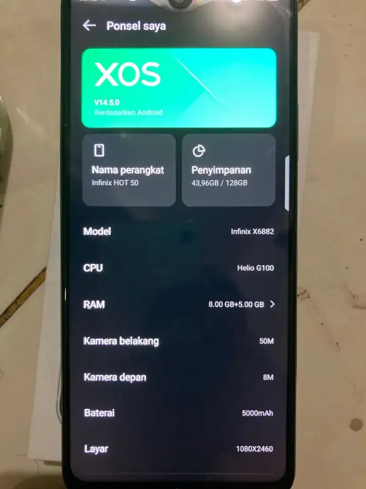DIJUAL Cepat, HP Infinix Hot 50