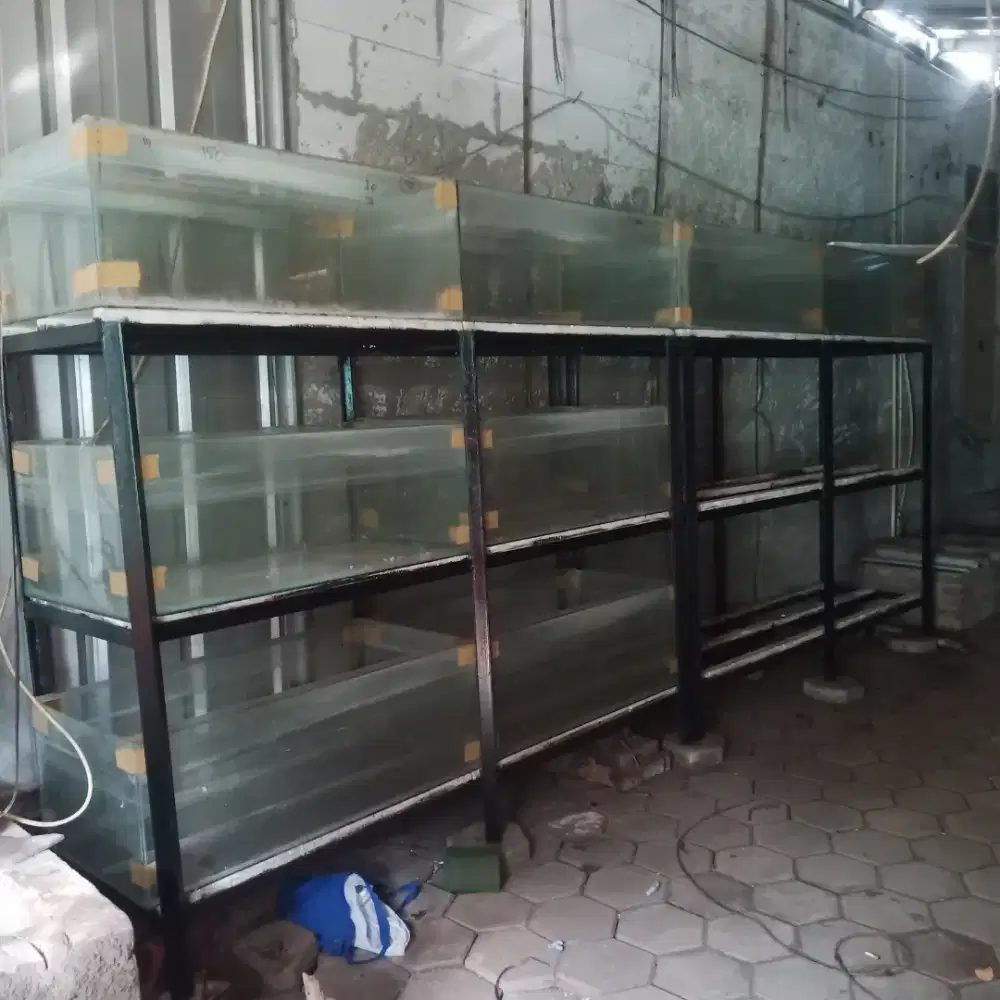 Aquarium bekas 3 susun