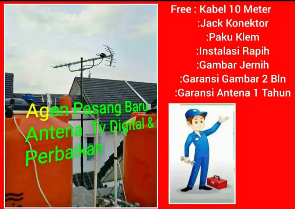 Cabang Pusat Terdekat Pemasangan Antena TV + Instalasi