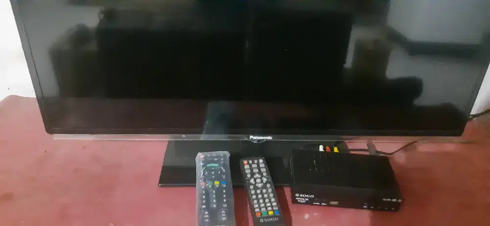 Led tv panasonic 32+setop box+antena