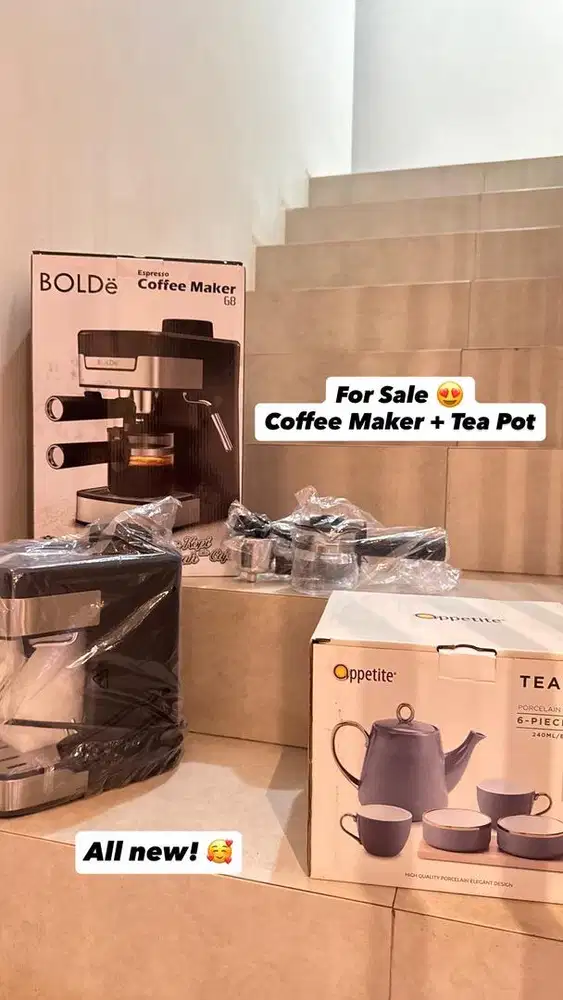 Coffee Maker Bolde + Tea Pot