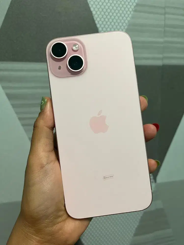 Jual IPHONE 15 PLUS PINK 128 Like NEW!!! Garansi Ibox masih berlaku!!!