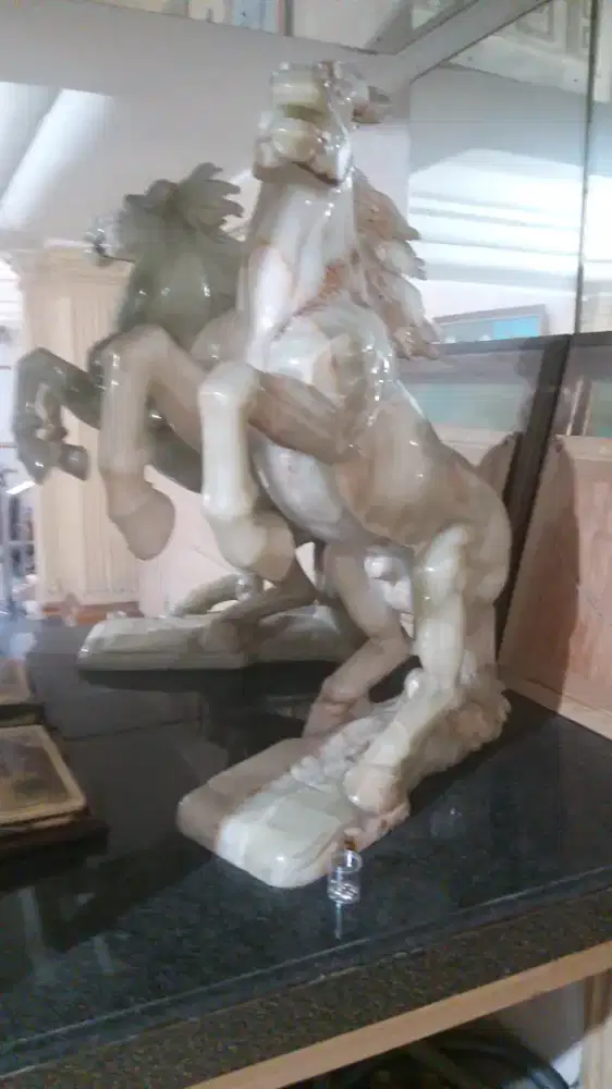 PATUNG KUDA ONYX MARMER