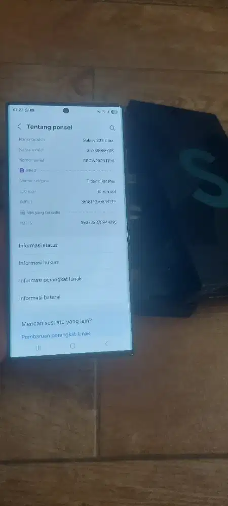 Hp Samsung S22 Ultra asli mulus