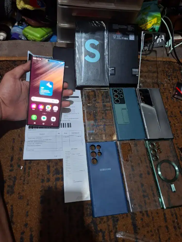 Samsung S22 Ultra Sein 12/256Gb Fullset Original Bisa TT