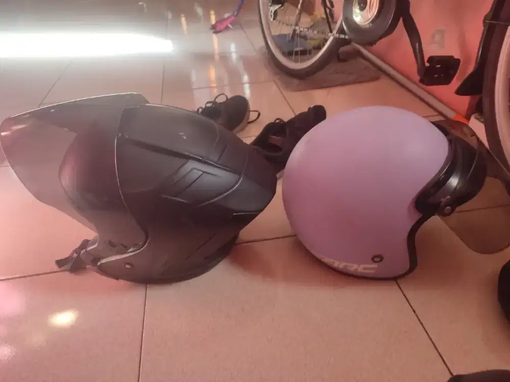 paket 2 helm half face