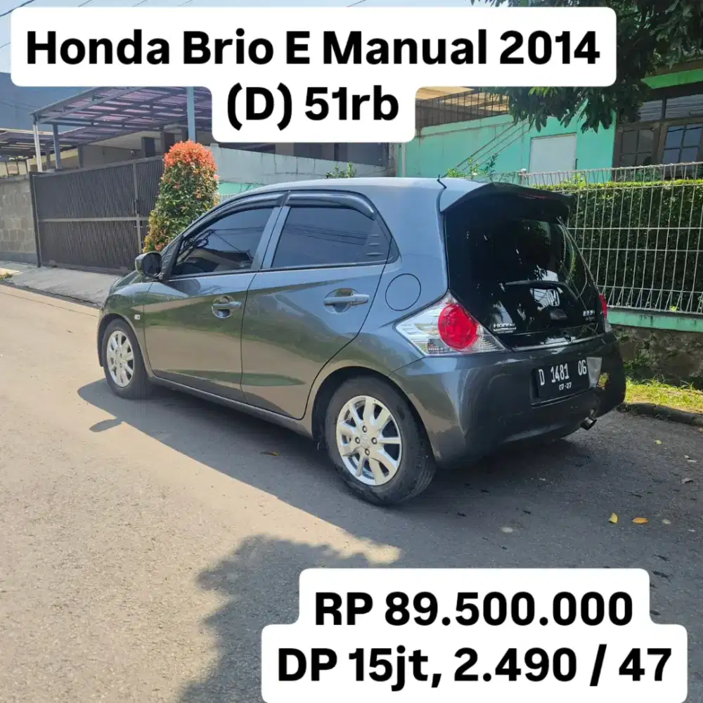 Antik KM 51rb.. Honda Brio E Manual 2014 (D)