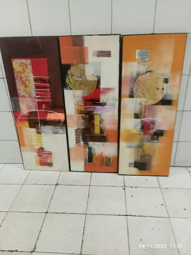 Lukisan abtrak  buat di rumah  atau kantor