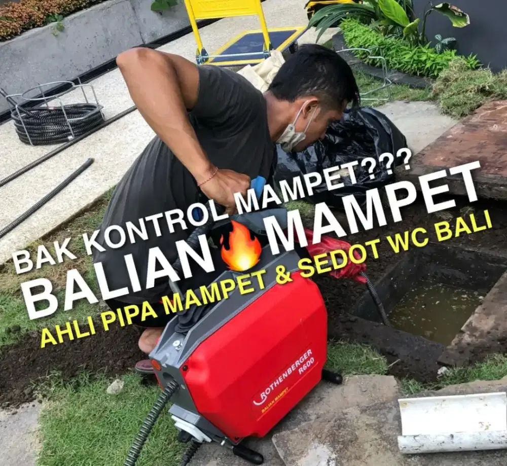 AHLI SALURAN MAMPET, DETEKSI PIPA BOCOR, INSPEKSI KAMERA & KURAS WC
