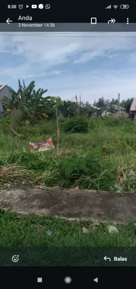 Dijual/Disewakan tanah murah 3 kapling toko