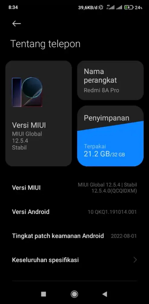 REDMI 8a PRO / RAM 3/32GB
