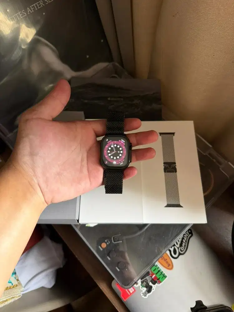 apple watch ultra gen 2 black special edition titanium strap 49mm