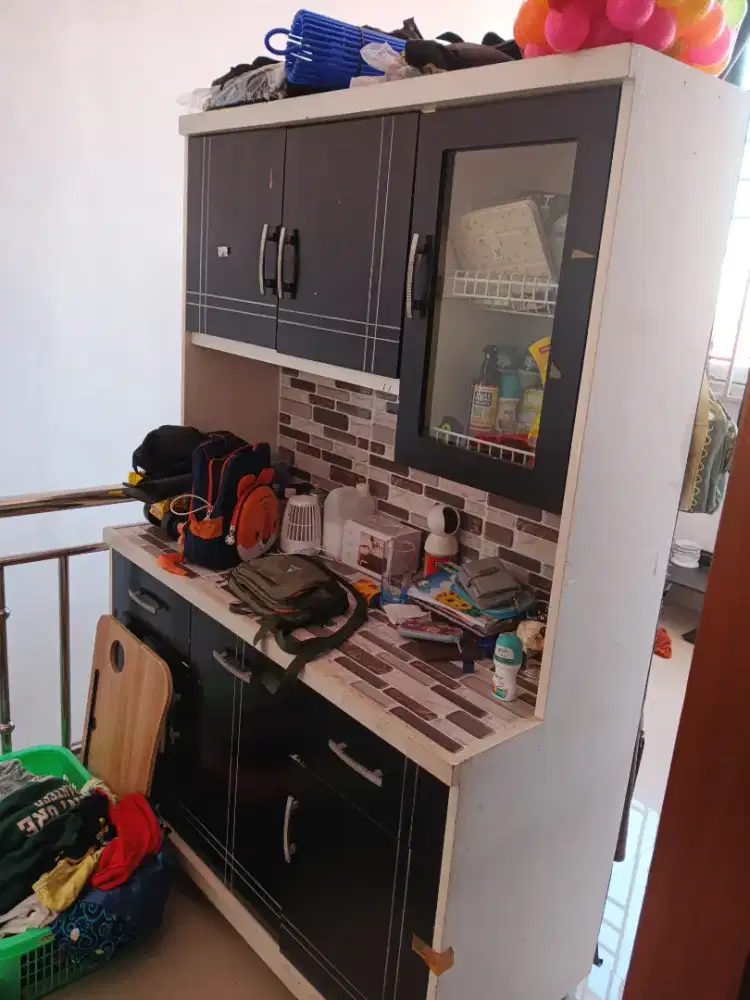 Lemari Piring Big Size Aestetik Keramik Warna Elegan Cakep BU