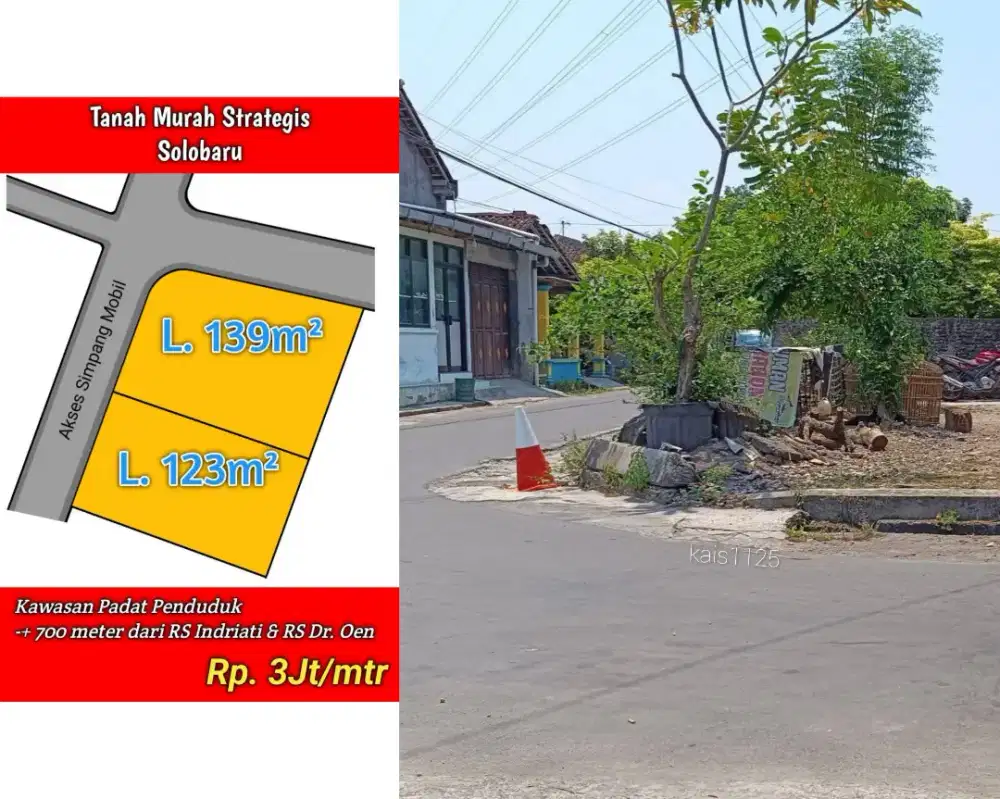 Tanah Strategis di Solobaru