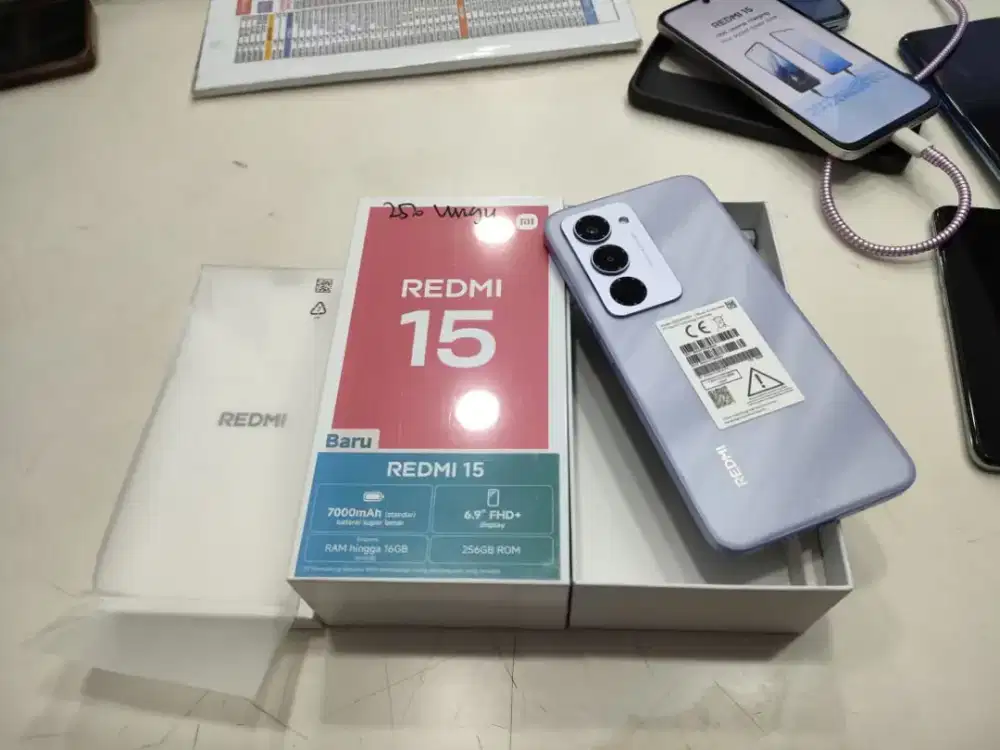 Redmi 15 8/256 nfc baterai 7000