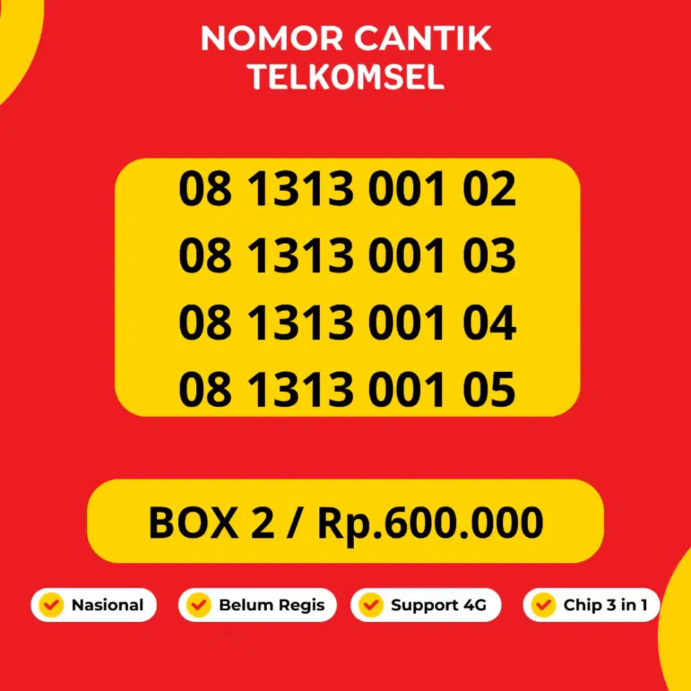 Nomor Cantik Telkomsel