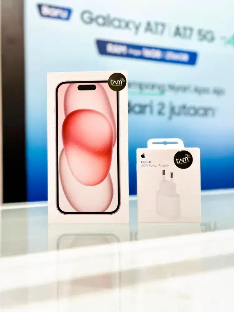 Iphone 15 128 PINK New ibox Free Adaptor