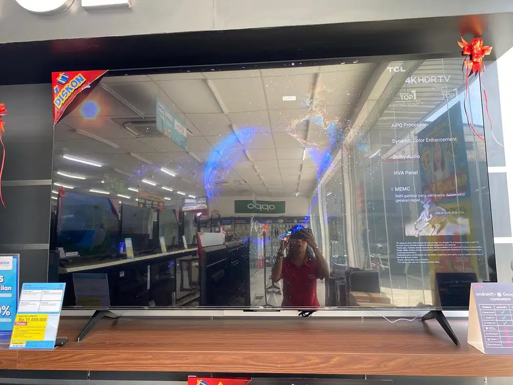 Bisa kredit google TV TCL 75 inch promo cicilan bunga 0%