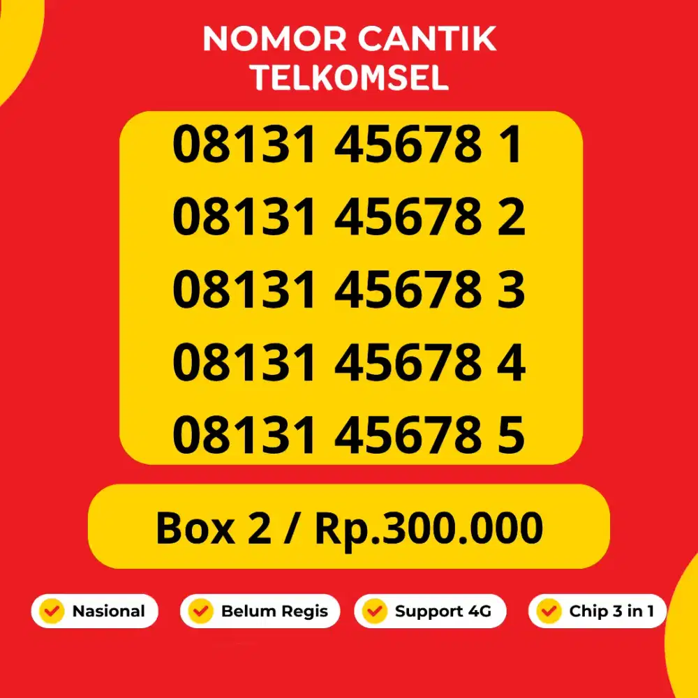 Nomor Cantik Telkomsel