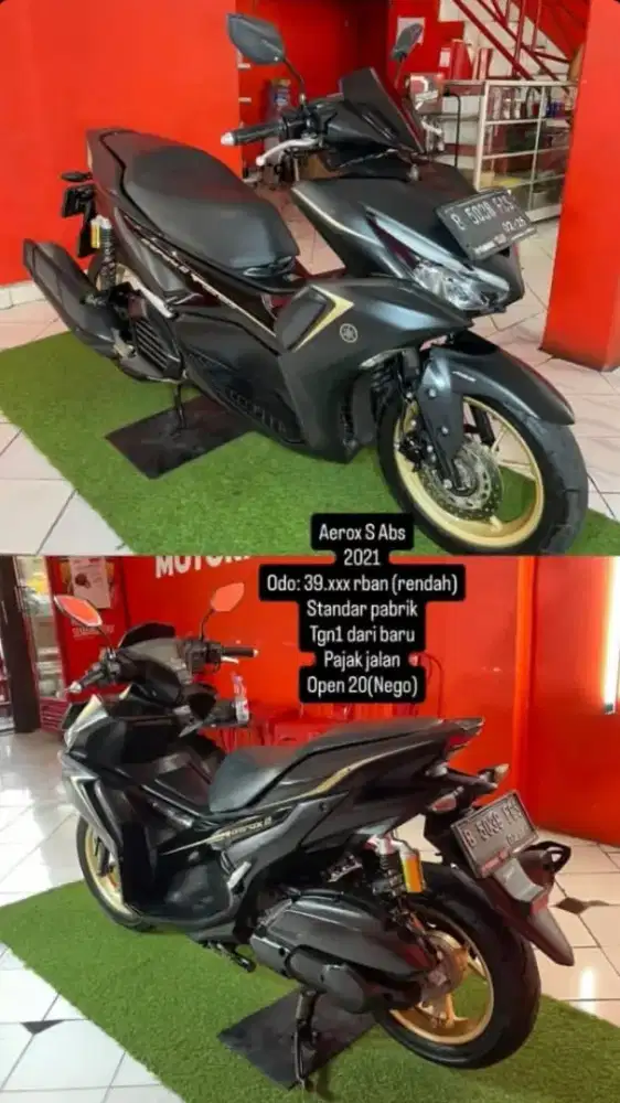 Yamaha aerox 2021 tangan pertama dr baru hrg 20 jt, nego