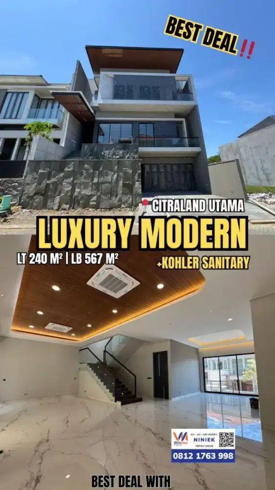 Rumah baru gress citraland dekat JLLB