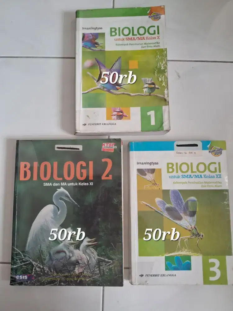 Buku Biologi kls 10, 11 & 12