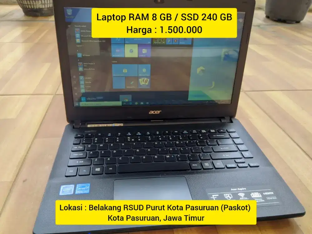 Laptop RAM 8 GB Second Mulus Terawat - Merk Acer