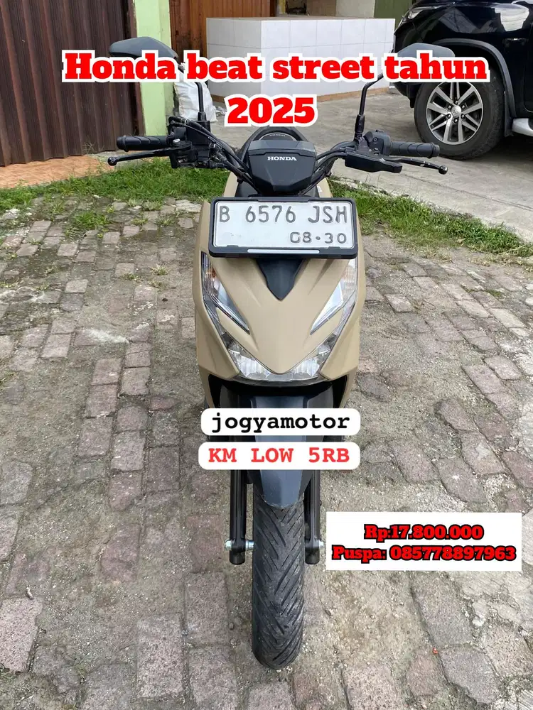 Honda beat street tahun 2025 cash credit
