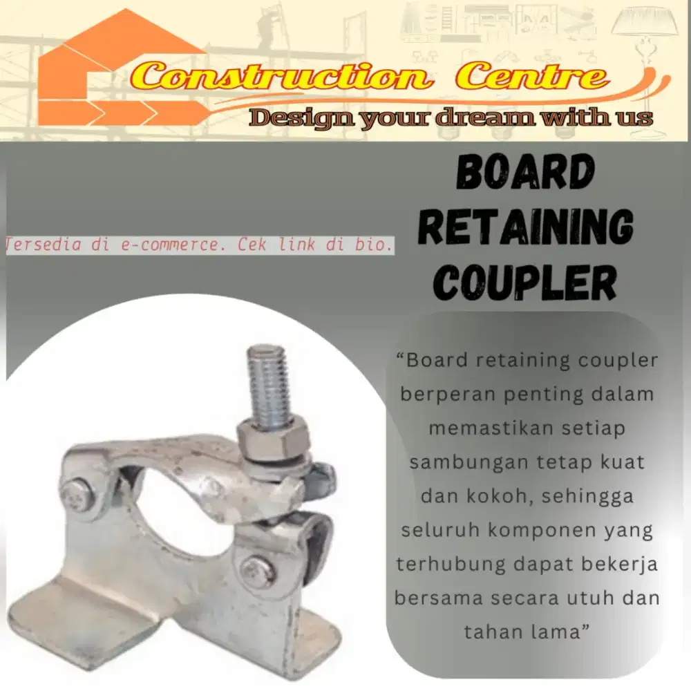 scaffolding klem board retaining