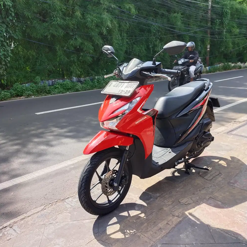 Honda Beat All New 2024 Merah Hitam Bagus Lengkap Mesin Cakep