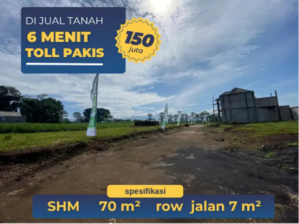 Lahan Investasi Pakis Harga Terjangkau, Potensi Tinggi dekat toll