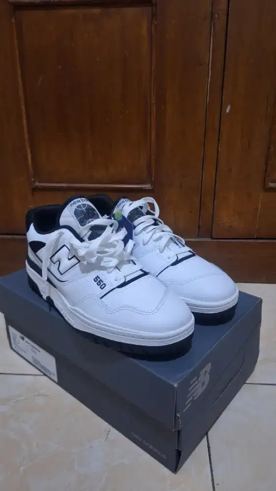 DIJUAL NEW BALANCE 550 WHITE BLACK OREO