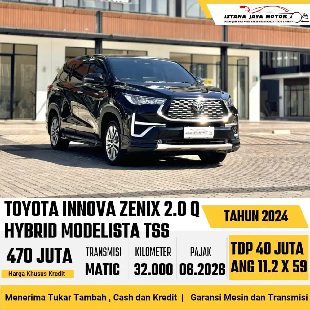 Toyota Kijang Innova Zenix 2.0 Q HV Modelista TSS AT th 2024